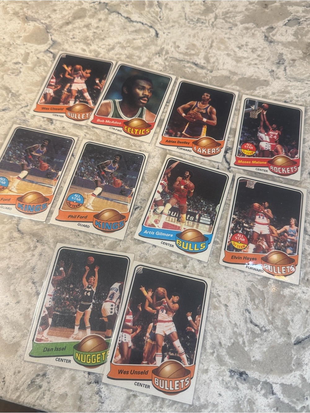 Vintage NBA Trading Cards - Assorted Teams - Multi-Color
